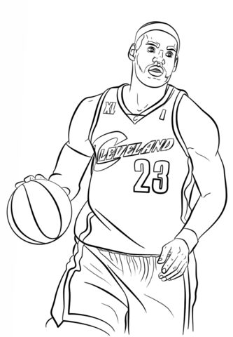 Lebron James Coloring Page